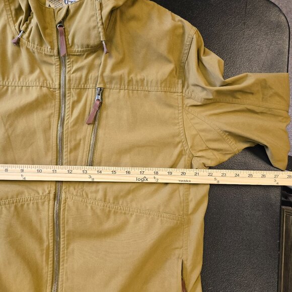 Duluth Trading Co. Mens Medium Gold Hooded Zip Jacket With Elastic Cuffs & Pocke - Picture 10 of 15